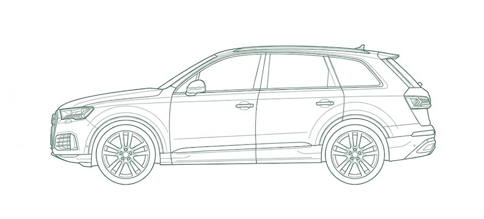 Tekening Audi Q7 2